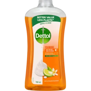 Dettol Foam Hand Wash Lime & Orange Blossom Refill 900ml.webp