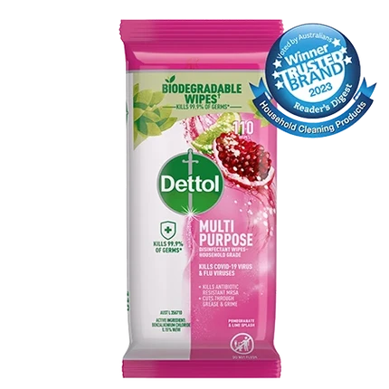 Dettol Multipurpose Cleaning Wipes Pomegranate & Lime Splash