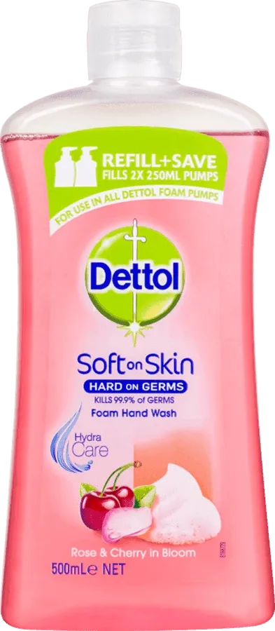 Dettol Foam Hand Wash Rose & Cherry in Blossom 500ml.webp