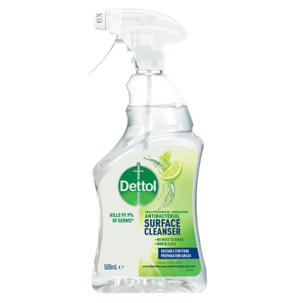 Dettol Antibacterial Surface Cleanser Trigger Spray Lime & Mint Disinfectant