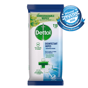 Dettol Antibacterial Disinfectant Wipes Fresh 110s