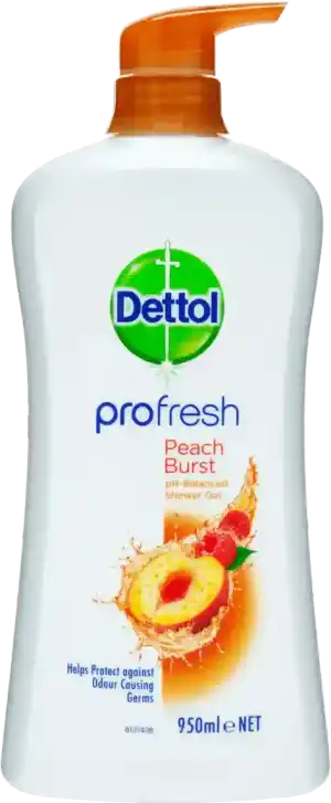 Dettol Profresh Shower Gel Peach & Raspberry