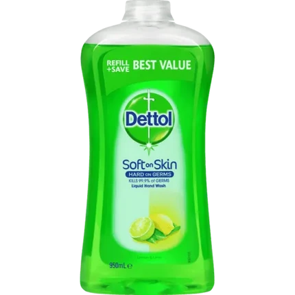 Dettol Liquid Hand Wash Lemon & Lime Refill 950ml