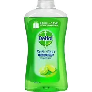 Dettol Liquid Hand Wash Lemon & Lime Refill 500ml