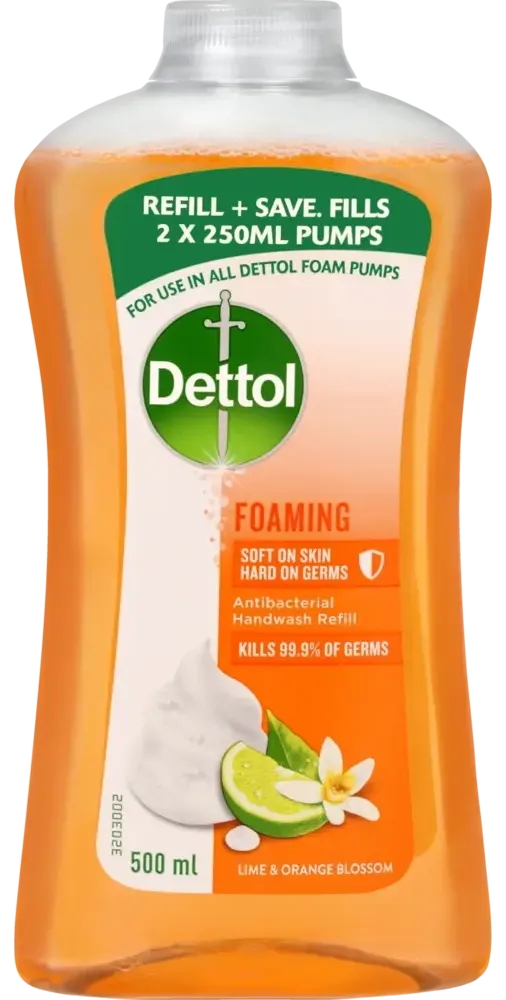 Dettol Foam Hand Wash Lime & Orange Blossom Refill 500ml.webp