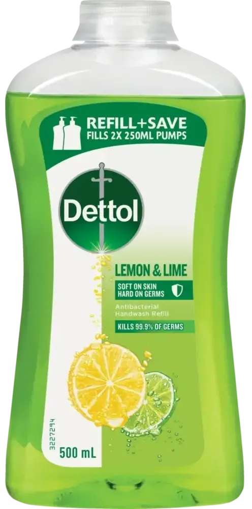 Dettol Liquid Hand Wash Lemon & Lime Refill 500ml.webp