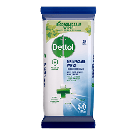 Dettol Antibacterial Disinfectant Wipes Fresh