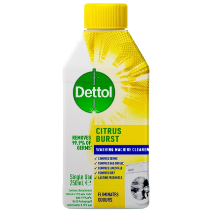 Dettol Antibacterial Washing Machine Cleaner Citrus Burst