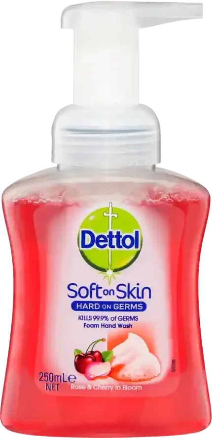 Dettol Foam Hand Wash Rose and Cherry Pump.webp