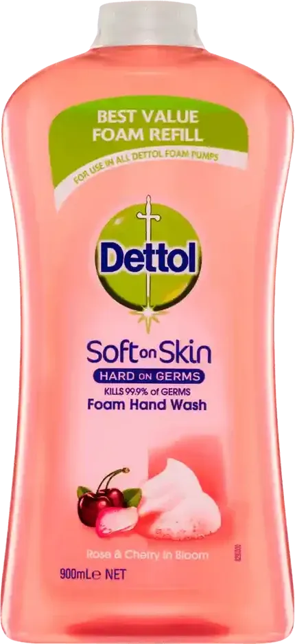Dettol Foam Hand Wash Rose & Cherry in Blossom 900ml.webp