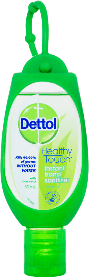 Dettol Antibacterial Instant Hand Sanitiser Refresh Green Clip 