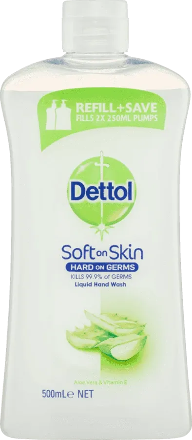 Dettol Liquid Hand Wash Aloe Vera and Vitamin E Refill 500ml.webp